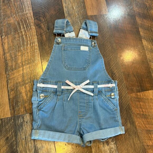 7 for all mankind overall bibs 12 mos (3900) - Picture 1 of 4
